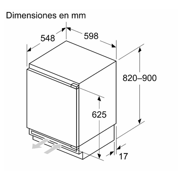 Frigorífico 1 puerta integrable Siemens KU21RADE0