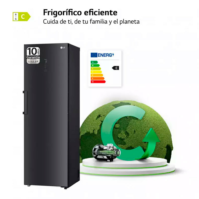 Frigorífico 1 puerta  LG GLM71MCCSX Acero Negro grisaceo