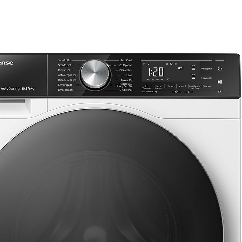 Lavasecadora Hisense WD5S1045BW 10,5Kg
