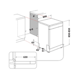 Lavavajillas Whirlpool W7F HS51 60 cm