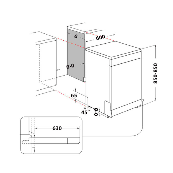 Lavavajillas Whirlpool W7F HS51 60 cm