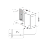 Lavavajillas Whirlpool WSFC 3M27 X 45 cm