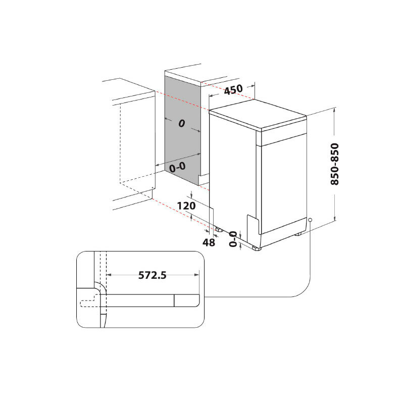 Lavavajillas Whirlpool WSFC 3M27 X 45 cm