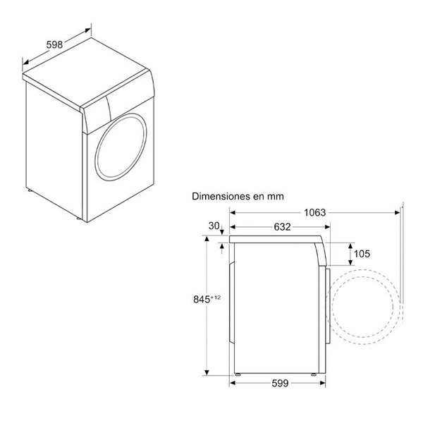 Lavadora Siemens WU14UT6KES 9Kg