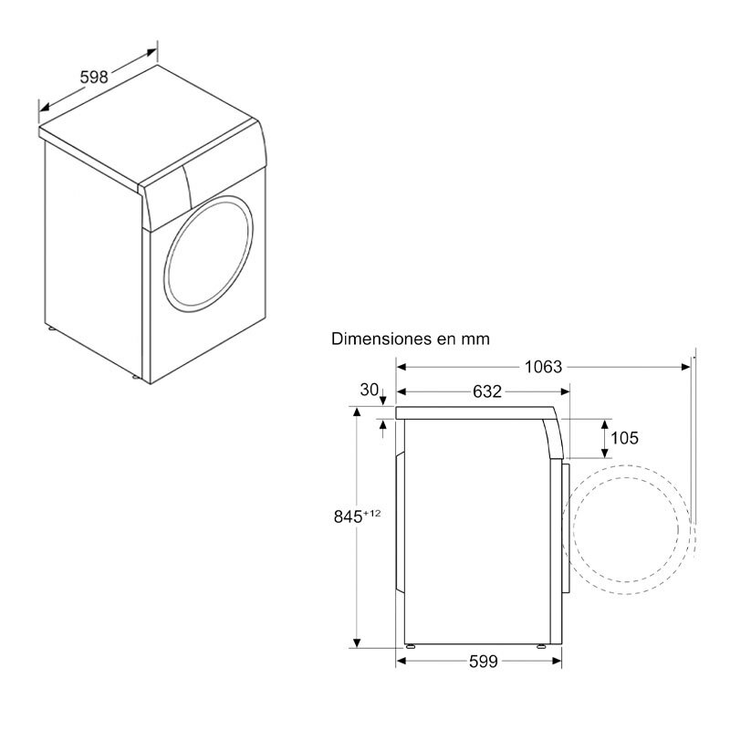Lavadora Siemens WU14UT6KES 9Kg