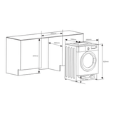 Lavasecadora integrable Hisense WD3M841BWIES 8Kg