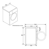 Lavadora Balay 3TS285B 8Kg