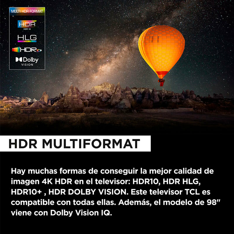 Televisor TCL 98C655 QLED 4K de 98 pulgadas