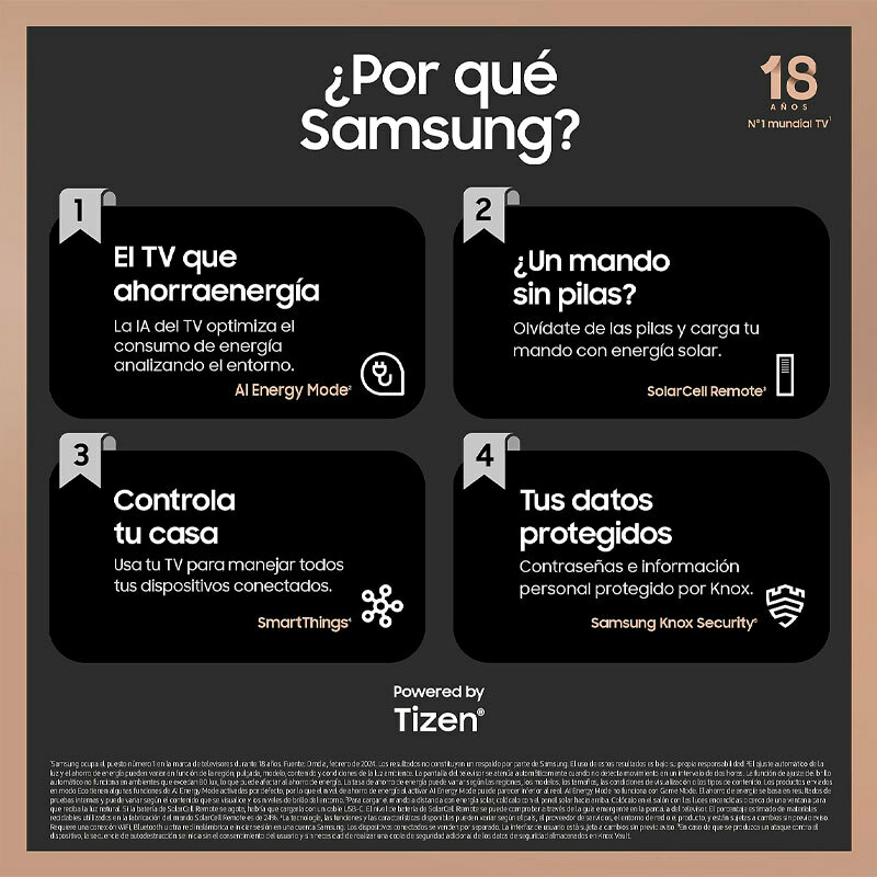 Televisor Samsung T65N90DAT Neo YALED CHK de 65 pulgadas