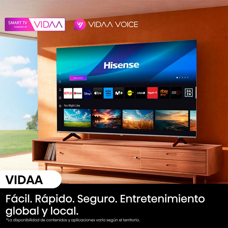 Televisor Hisense 43A6N LED 4K de 43"