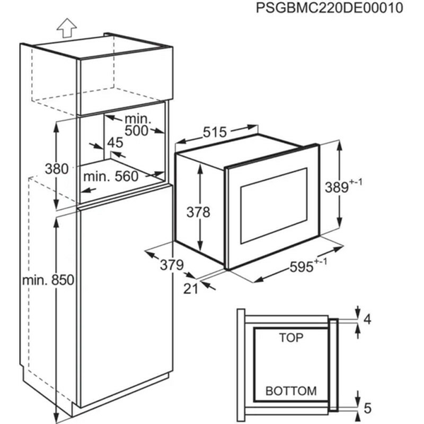 Microondas AEG MSB2547D-M Negro