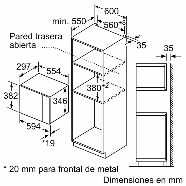 Microondas Bosch BEL523MS0 Negro