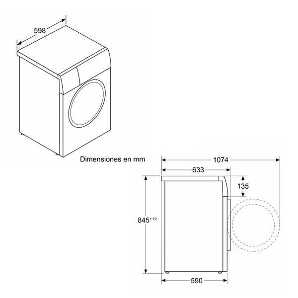 Lavadora Bosch WGH244A0ES 9Kg