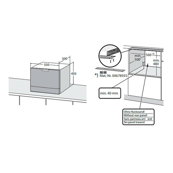 Lavavajillas Bosch SKS6ITB00E 55 cm