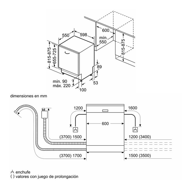Lavavajillas integrable Bosch SMV4ECX28E 60 cm