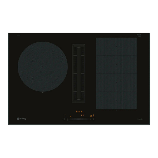 Placa de Inducción con extractor integrado Balay 3EBC989LH 80 cm