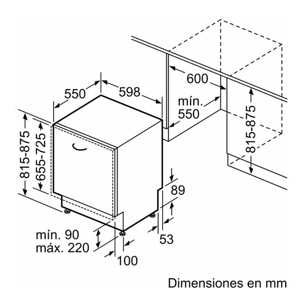 Lavavajillas integrable Balay 3VF6662SA 60 cm
