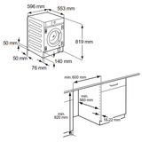 Lavasecadora integrable AEG LWN8E8636F 8Kg