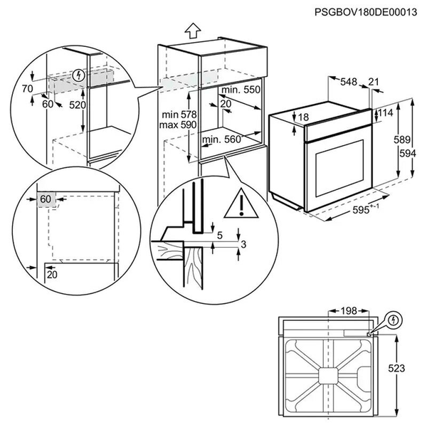 Horno Electrolux EOC6P77X Inox