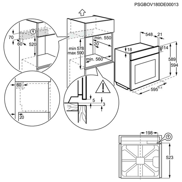 Horno Electrolux EOF6P77X Inox