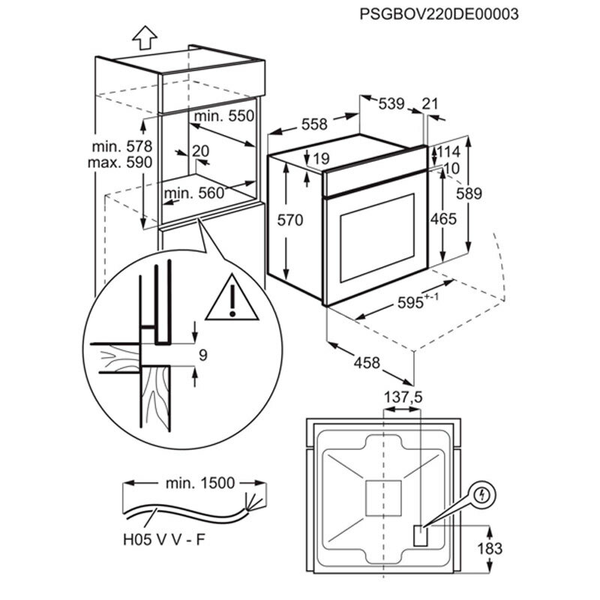 Horno Electrolux EOH4P56BX Inox