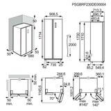 Frigorífico Americano AEG ORX9V351DU Inox