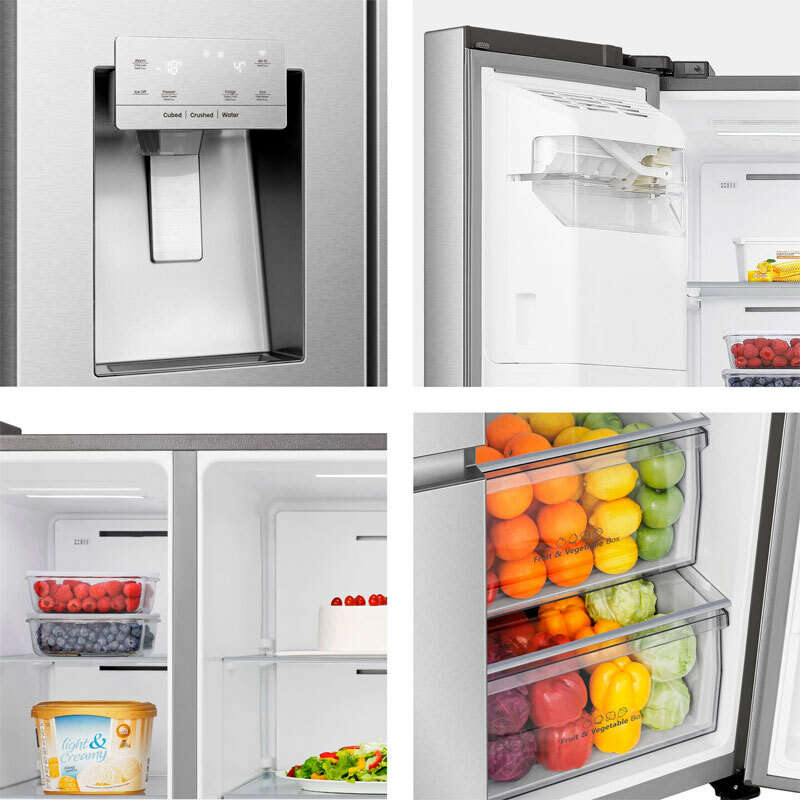 Frigorífico Americano Hisense RS818N4IIE1 Inox
