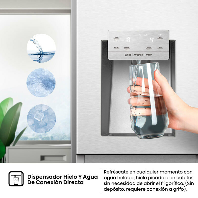 Frigorífico Americano Hisense RS818N4IIE1 Inox