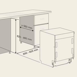 Lavavajillas integrable LG DB243TX 60 cm