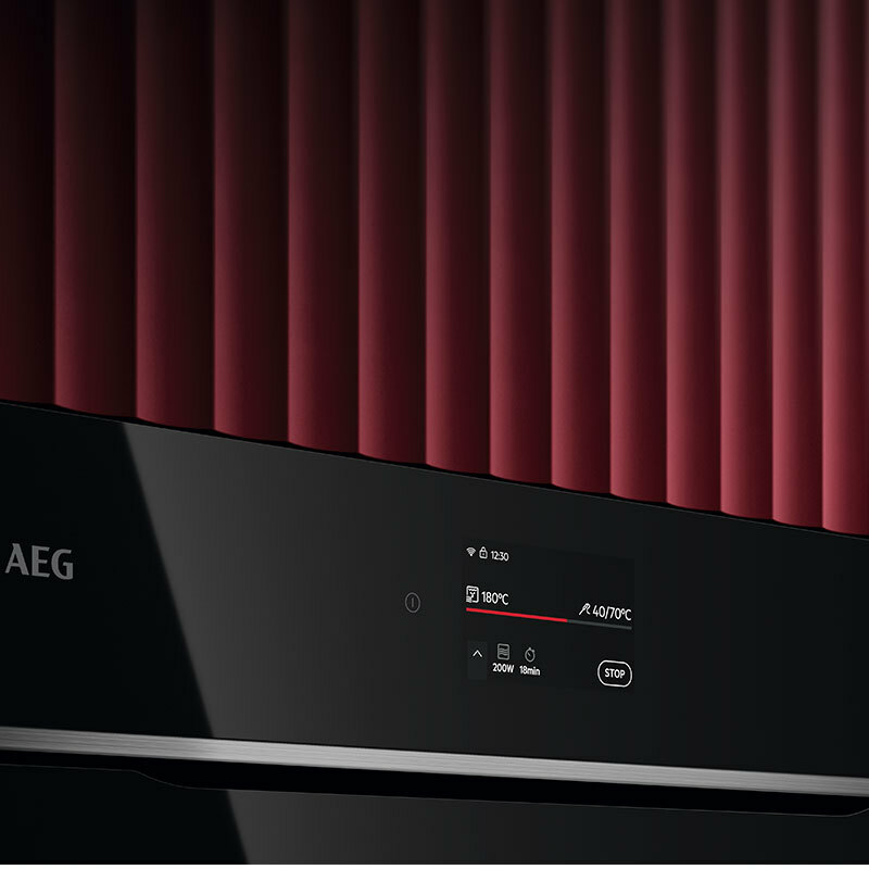Horno AEG TK8NK721B Cristal Negro